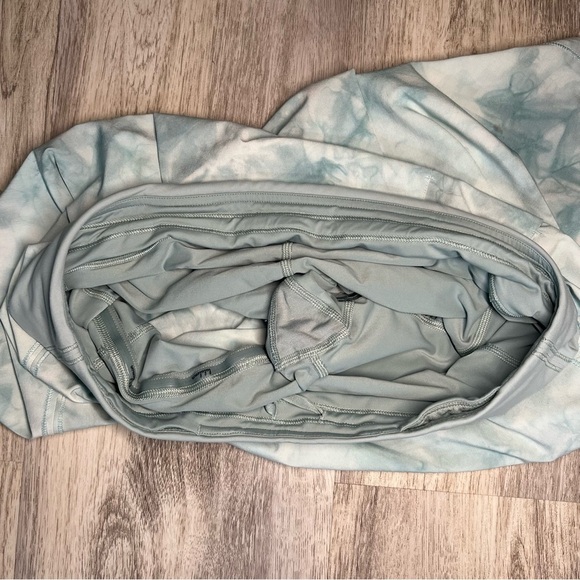 Lululemon Pace Rival Mid-Rise Skirt Length Extra Long White Sheer Silver Blue 8 - Picture 10 of 10